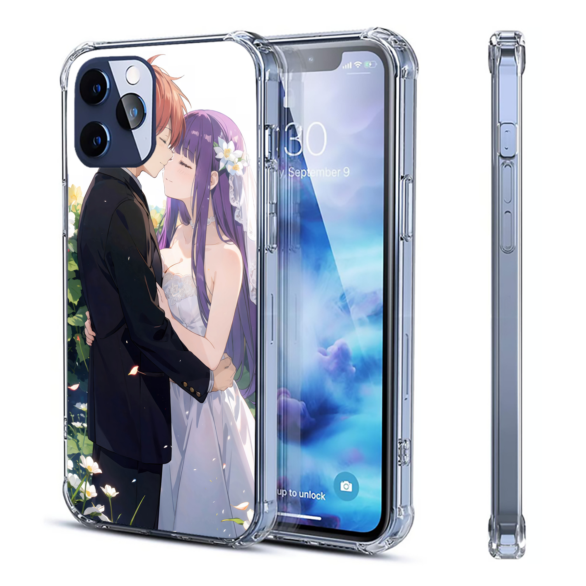 （画像用） 葬送のフリーレン Frieren 【iPhone 12シリーズ対応】透明スマホケース（クリアソフトケース）